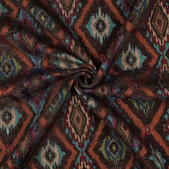 GOBELIN CHENILLE ABSTRACT BRUN #7