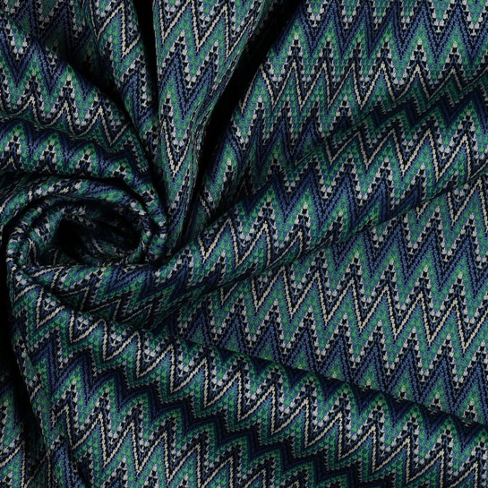 STRICK JACQUARD DUNKEL KOBALTBLAU #7