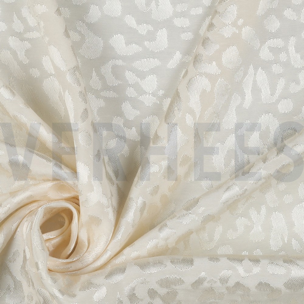 VISCOSE JACQUARD DIERENHUID ECRU #7