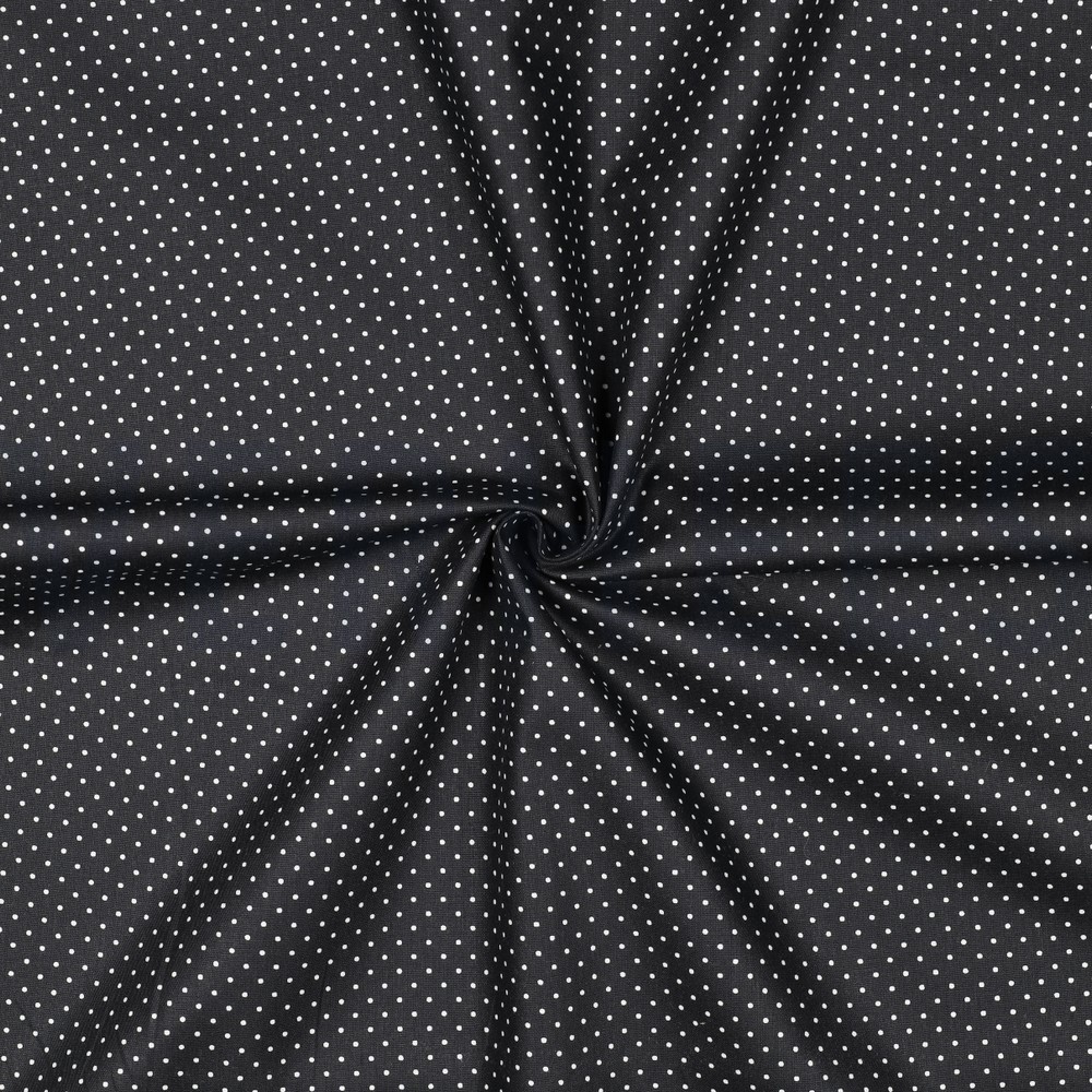 POPLIN PETIT DOTS BLACK #7