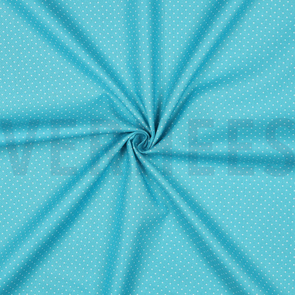 POPLIN PETIT DOTS TURQUOISE #7
