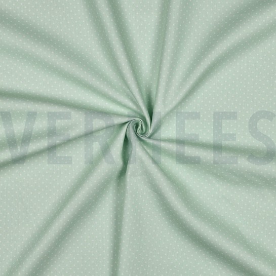 BAUMWOLLE POPELINE KLEINE PUNKTE MINZE #7