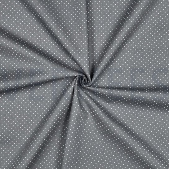 POPLIN PETIT DOTS GREY #7