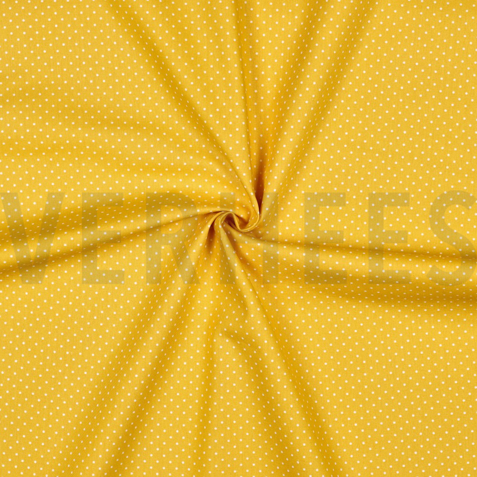 BAUMWOLLE POPELINE KLEINE PUNKTE GELB (high resolution) #3