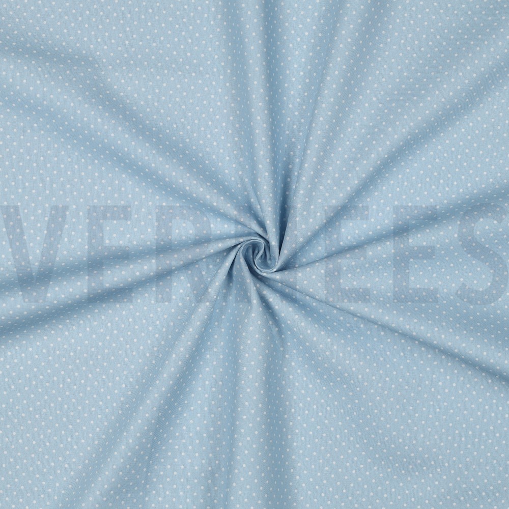 POPLIN PETIT DOTS LIGHT BLUE #7