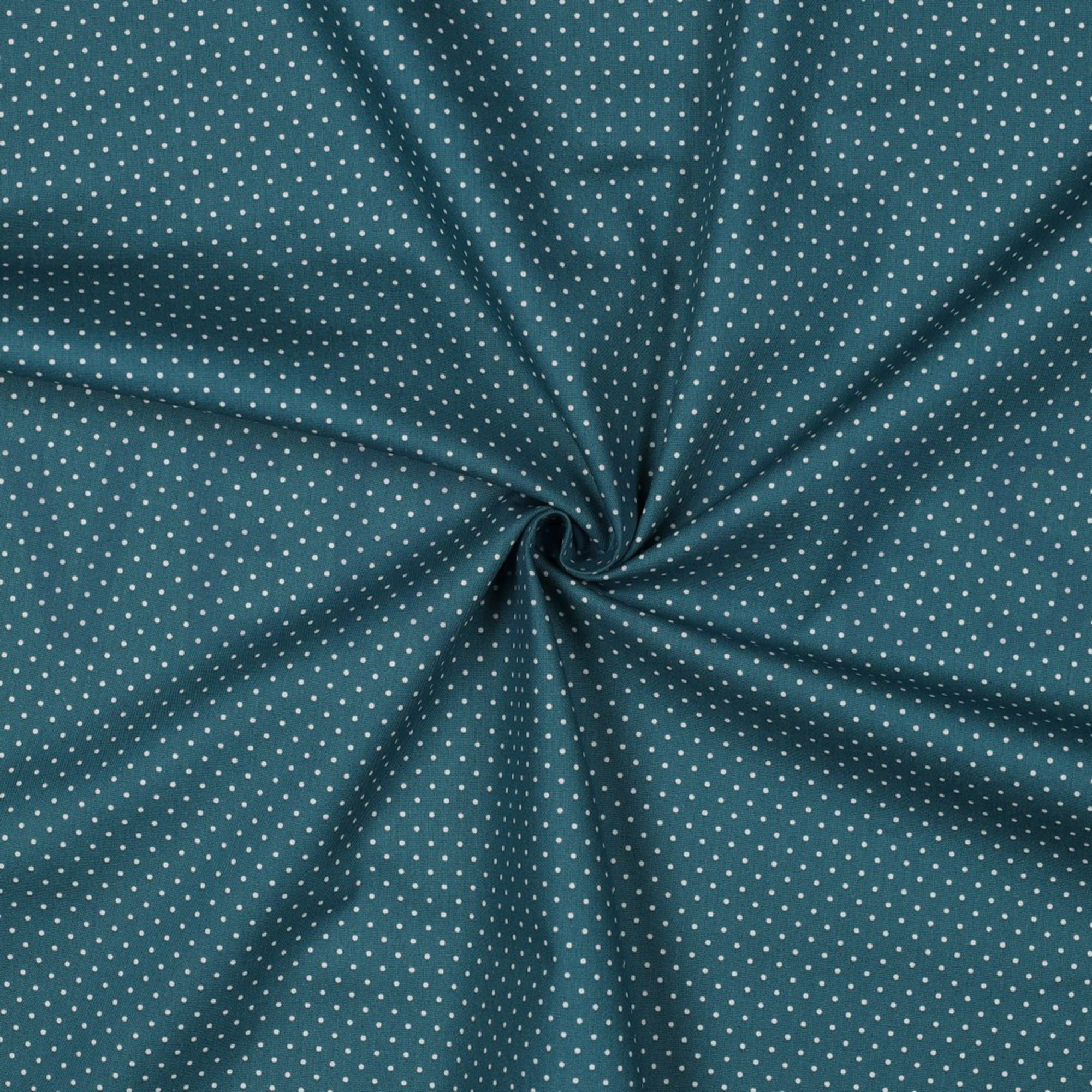 POPLIN PETIT DOTS PETROL (high resolution) #3