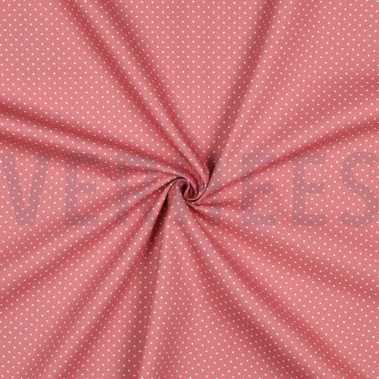 BAUMWOLLE POPELINE KLEINE PUNKTE BLUSH #7