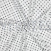 KATOENEN POPLIN KLEINE STIPPEN WIT/DONKERBLAUW (thumbnail) #3