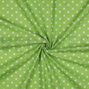 POPELINE DE COTON POINTS CITRON VERT (thumbnail) #3