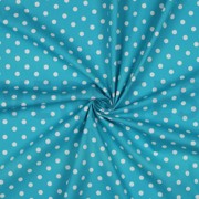 POPLIN DOTS TURQUOISE (thumbnail) #3