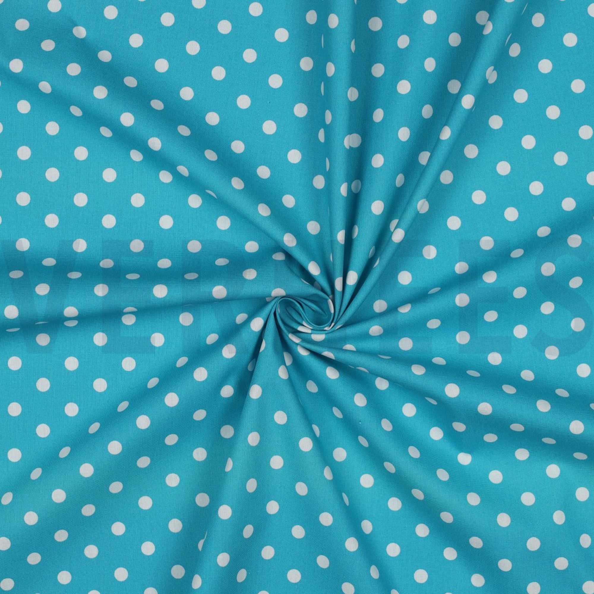 POPLIN DOTS TURQUOISE (high resolution) #3