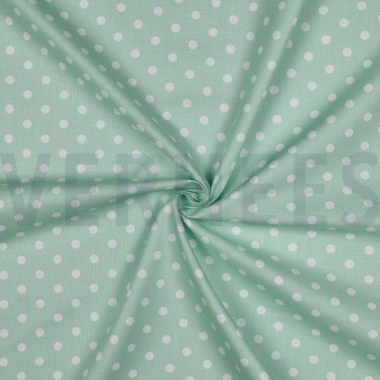 POPLIN DOTS MINT #7