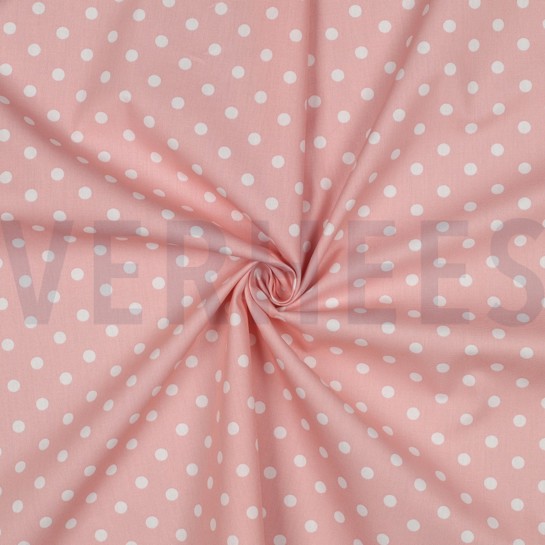 POPLIN DOTS OLD ROSE #7