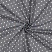BAUMWOLLE POPELINE PUNKTE GRAU (thumbnail) #3