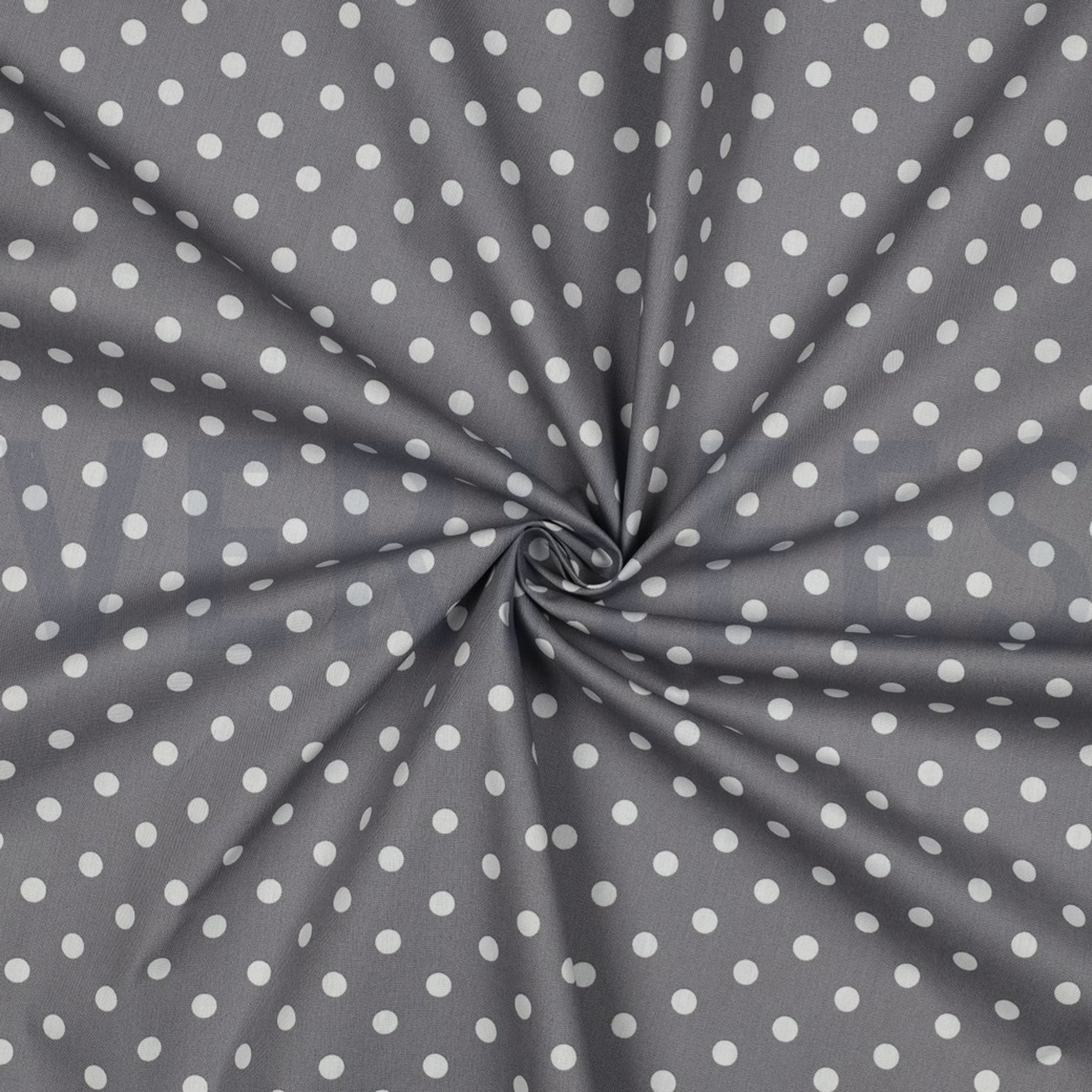 BAUMWOLLE POPELINE PUNKTE GRAU (high resolution) #3