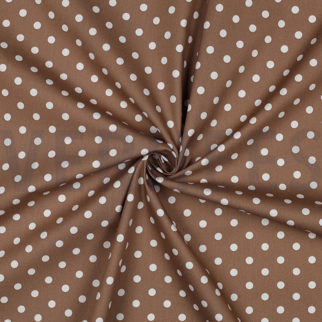 POPLIN DOTS TAUPE #7