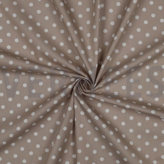 POPLIN DOTS SAND #7