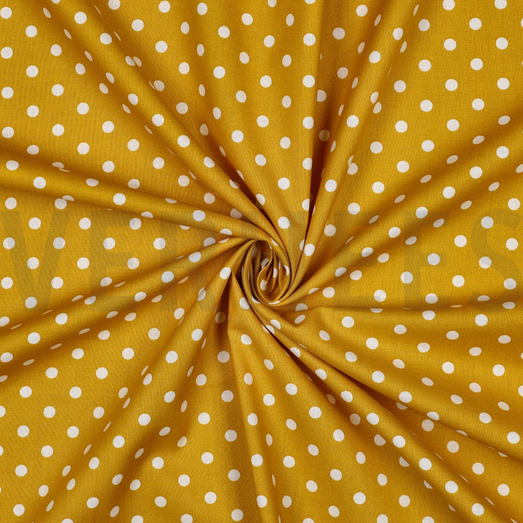 POPLIN DOTS OCHRE #7