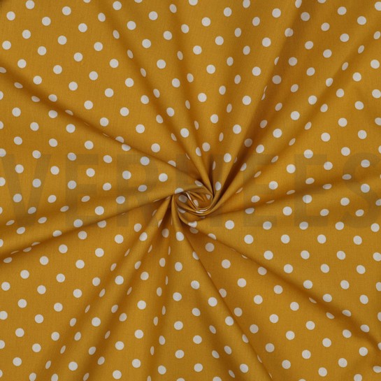 POPLIN DOTS OCHRE #7