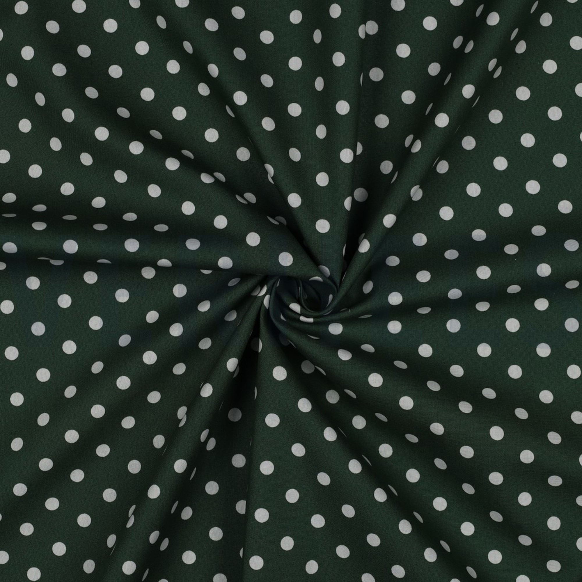 POPLIN DOTS DARK GREEN (high resolution) #3