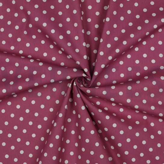 POPLIN DOTS MAUVE #7