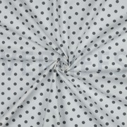 BAUMWOLLE POPELINE PUNKTE WEISS/GRAU (thumbnail) #3