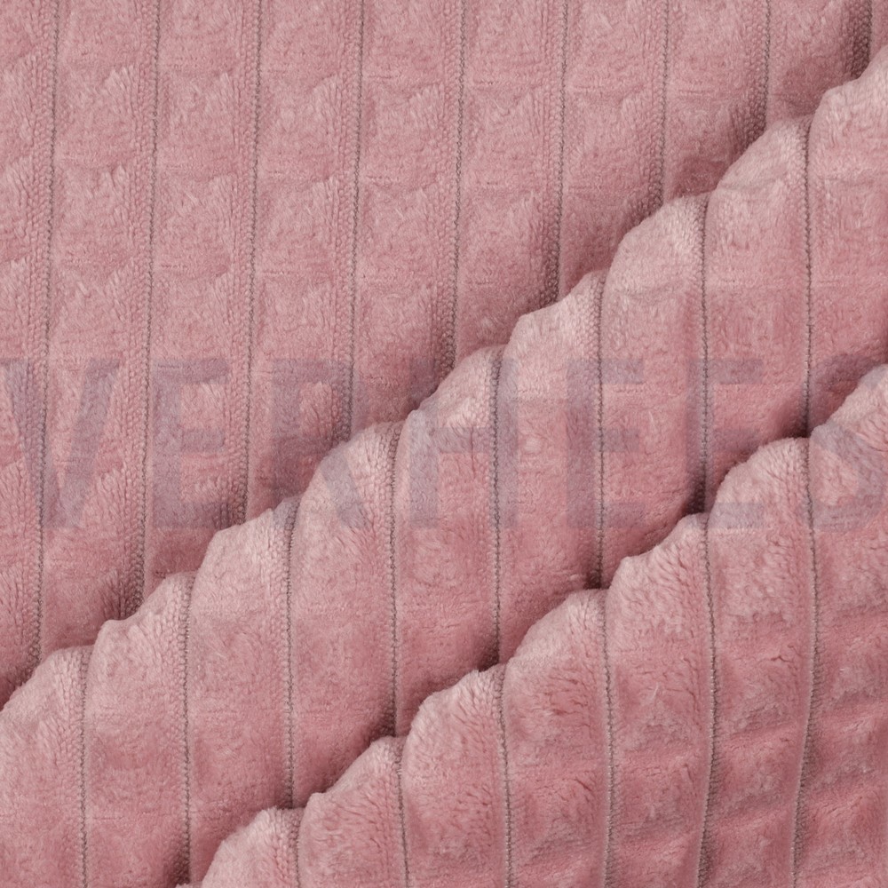VELOURS DECO SQUARE OLD ROSE #7