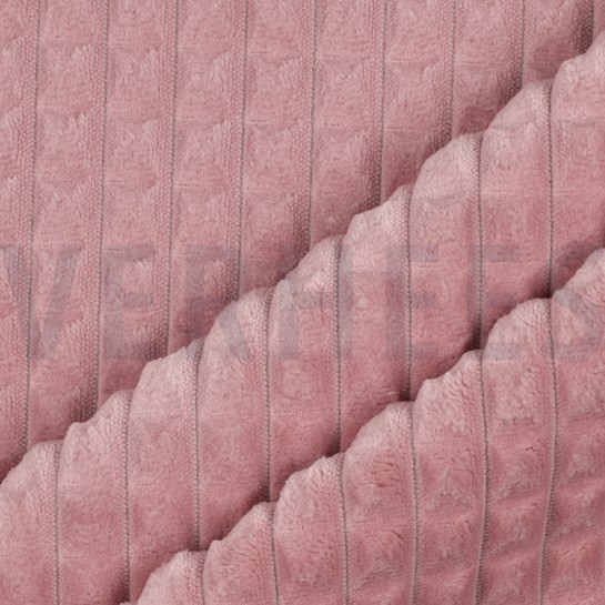 VELOURS DECO VIERKANT OUDROZE #7