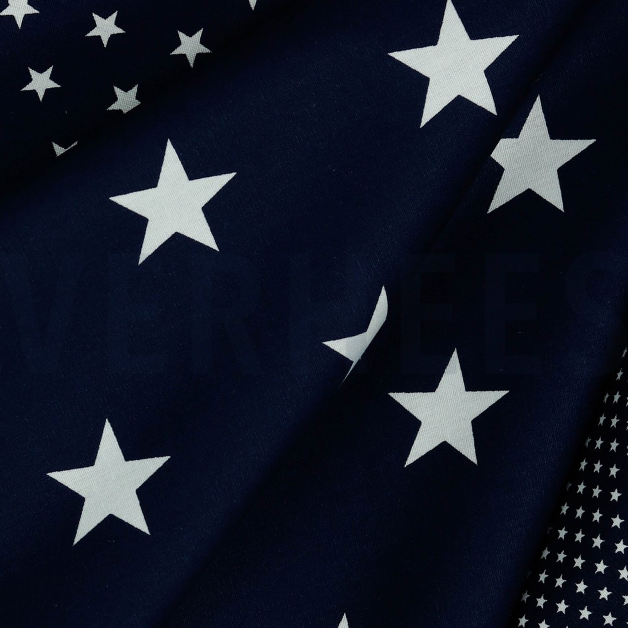 BAUMWOLLE POPELINE STERNE MARINEBLAU (high resolution) #3