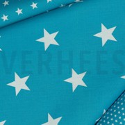 POPLIN STARS TURQUOISE (thumbnail) #3