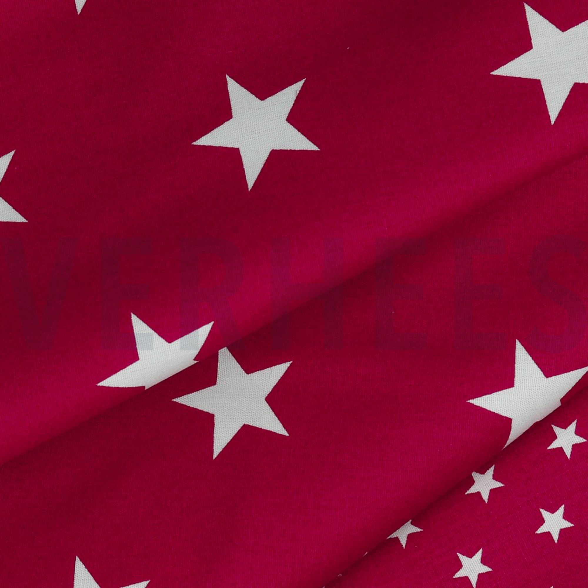 POPLIN STARS CERISE (high resolution) #3