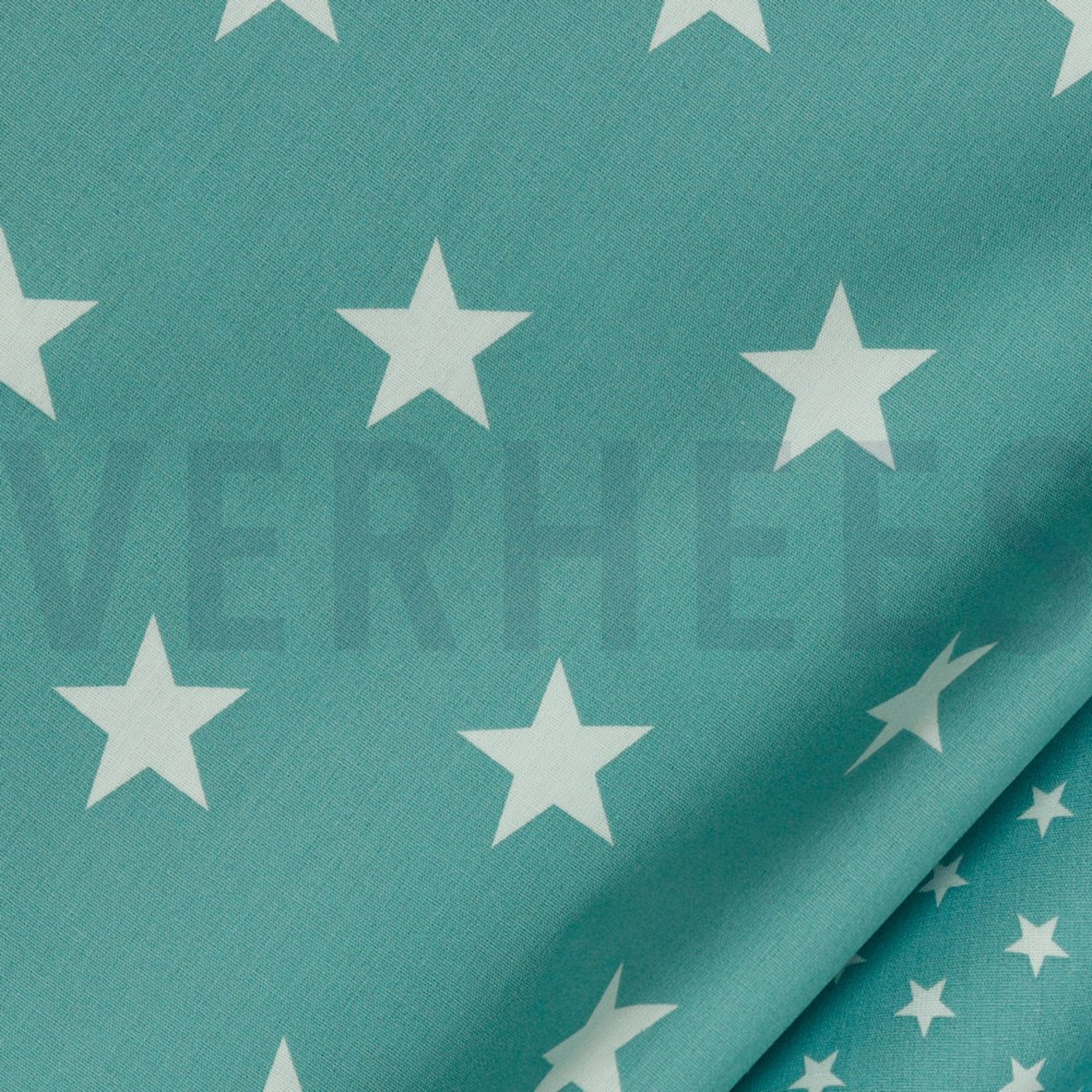 POPLIN STARS OLD GREEN (high resolution) #3