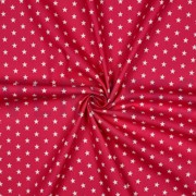 KATOENEN POPLIN KLEINE STERREN ROZE (thumbnail) #3
