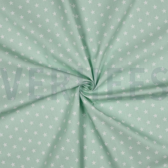 POPLIN PETIT STARS MINT #7