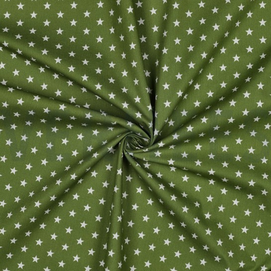 POPLIN PETIT STARS GREEN #7