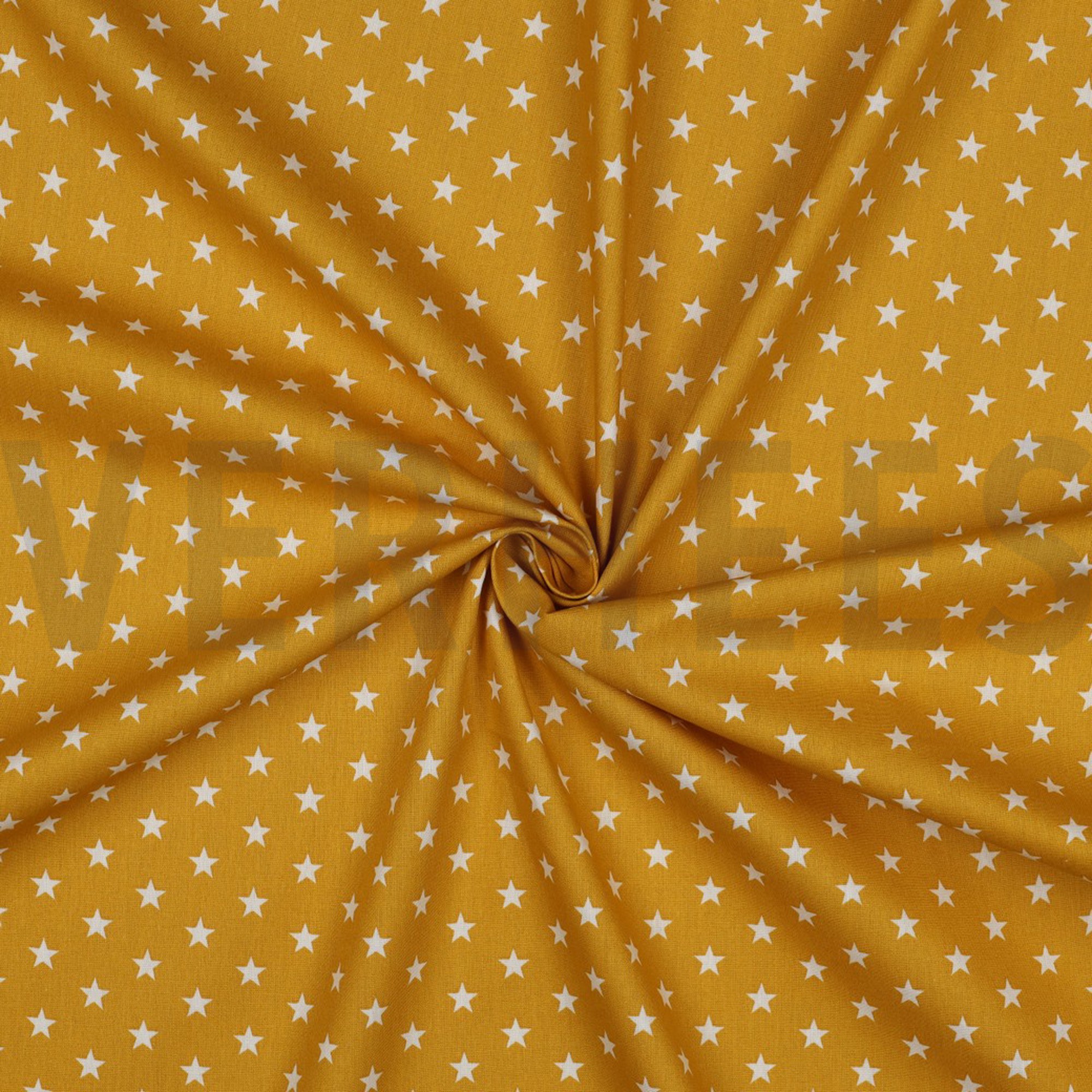 POPLIN PETIT STARS OCHRE (high resolution) #3