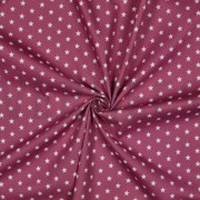 KATOENEN POPLIN KLEINE STERREN MAUVE (thumbnail) #3