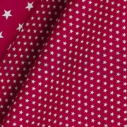 BAUMWOLLE POPELINE MINI STERNE KIRSCHROT (thumbnail) #3
