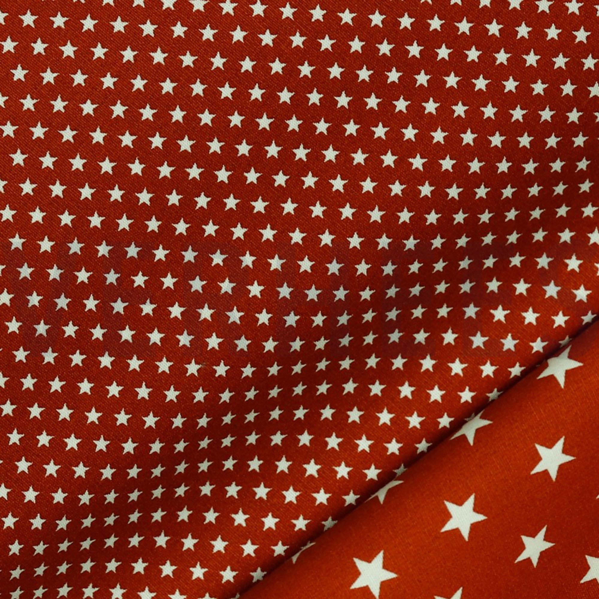 KATOENEN POPLIN MINI STERREN TERRACOTTA (high resolution) #3
