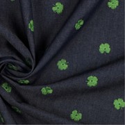 JEANS STICKEREI KLEEBLÄTTER INDIGO (thumbnail) #3