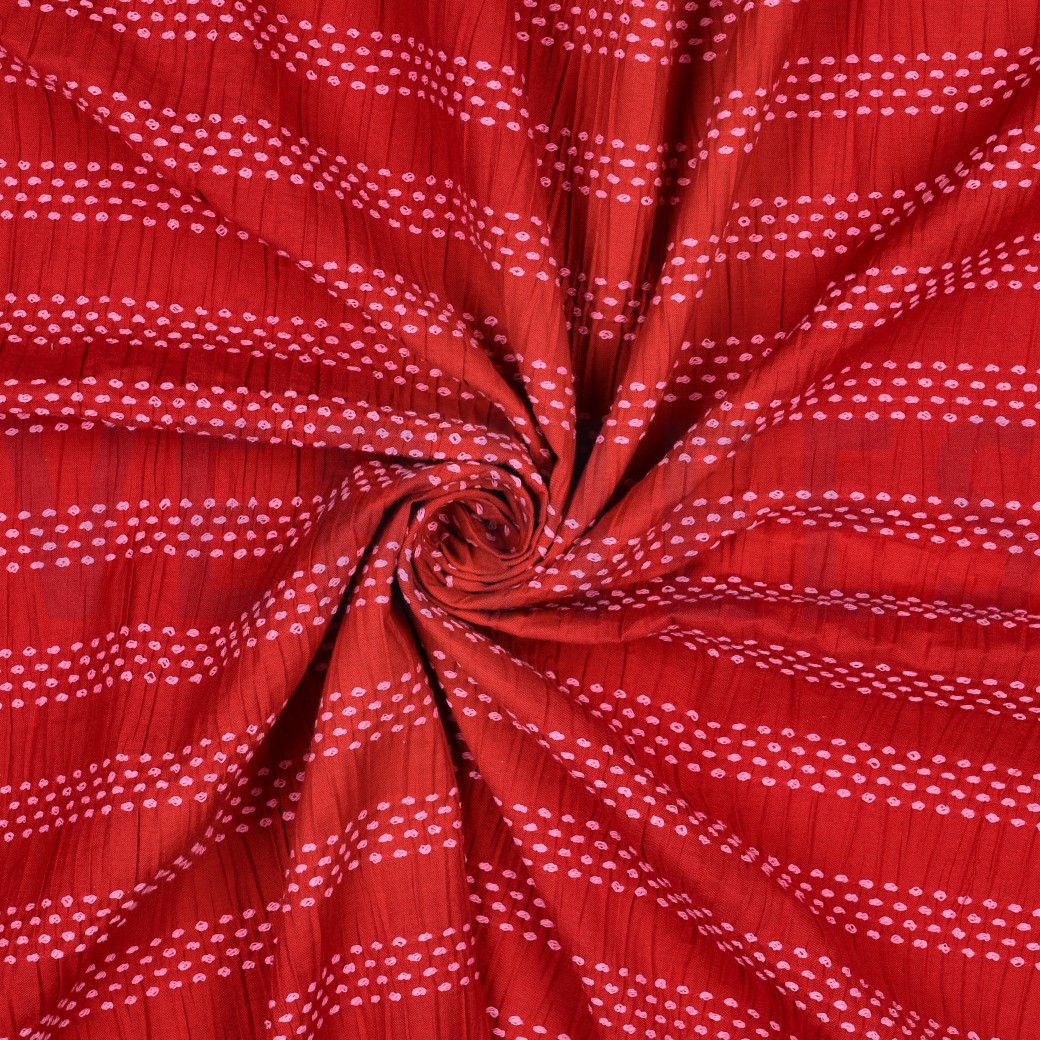 KATOENEN DOBBY JACQUARD STREPEN ROOD #7
