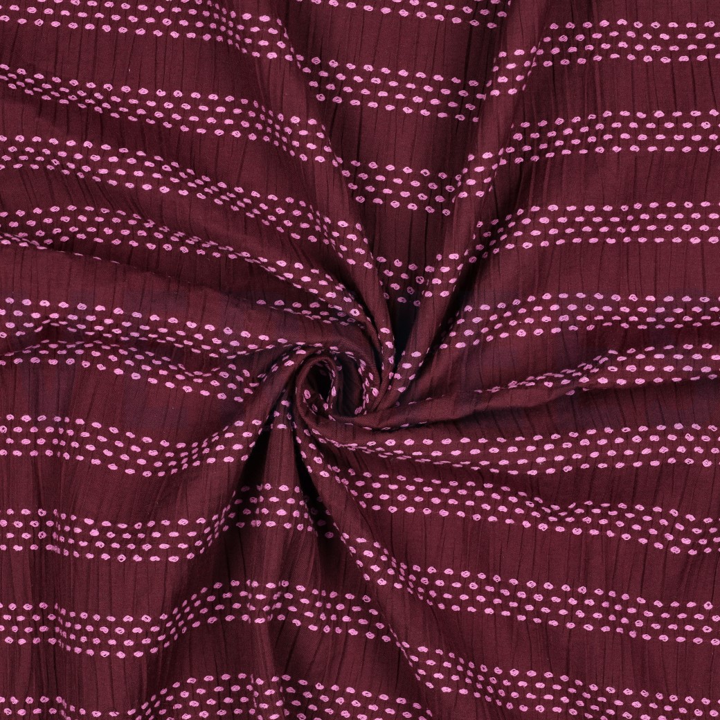 COTTON DOBBY JACQUARD STRIPES AUBERGINE #7