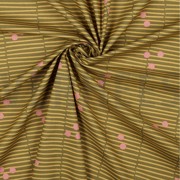 POPELINE DE COTON RAYURES CASSÉES VERT (thumbnail) #3