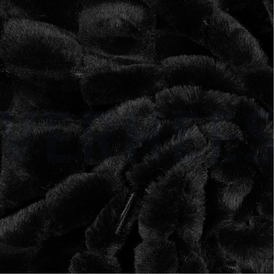 KUNSTPELZ BLOCK SCHWARZ #7