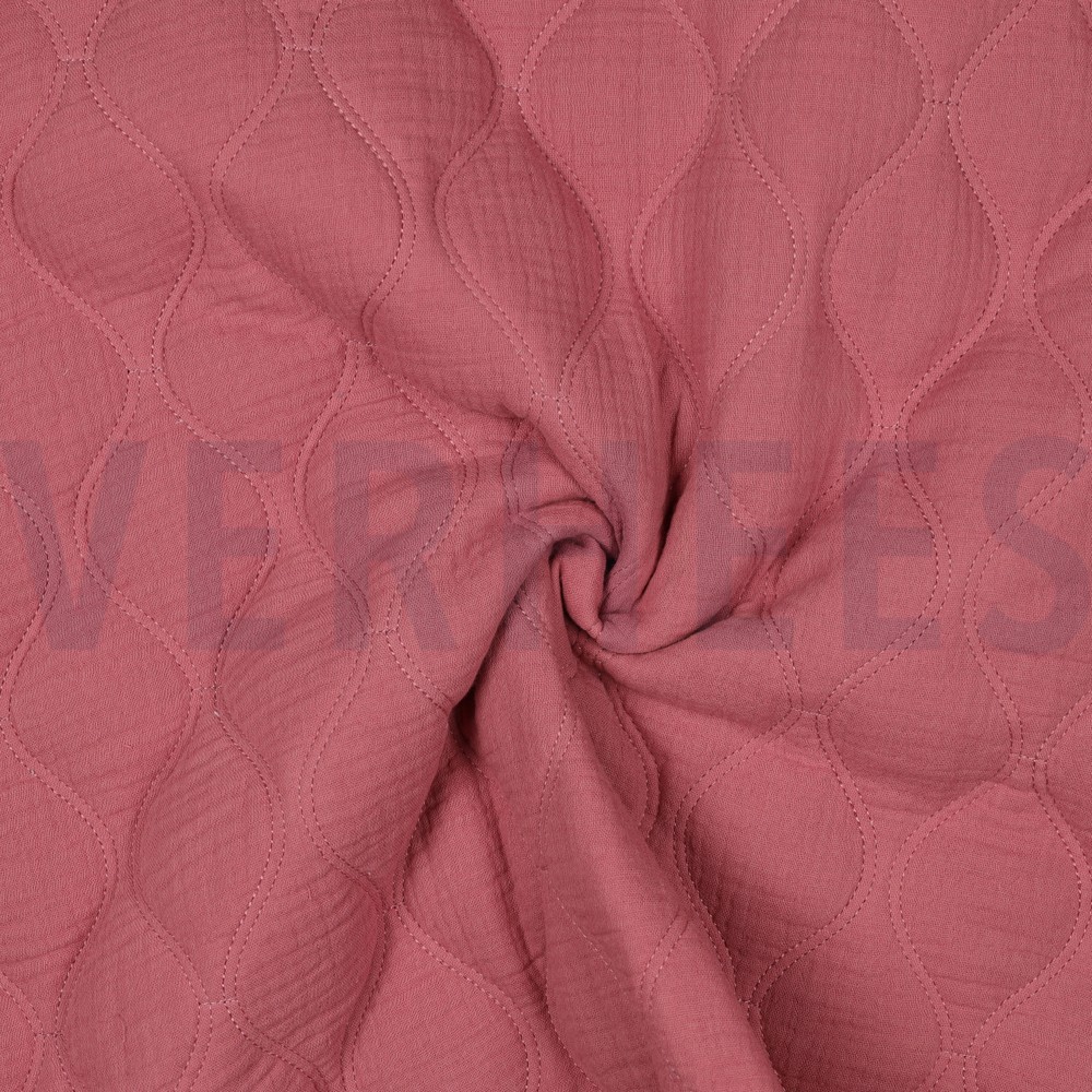 DOUBLE GAUZE QUILT MAUVE #7