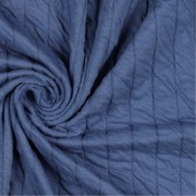 GEQUILTE JERSEY STREPEN JEANSBLAUW (thumbnail) #3