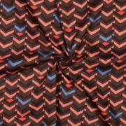 COTTON SATIN GEOMETRIC TAUPE (thumbnail) #3