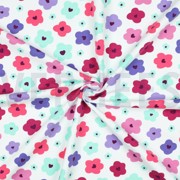 FRENCH TERRY ABSTRACT FLOWERS OFF WHITE (thumbnail) #3