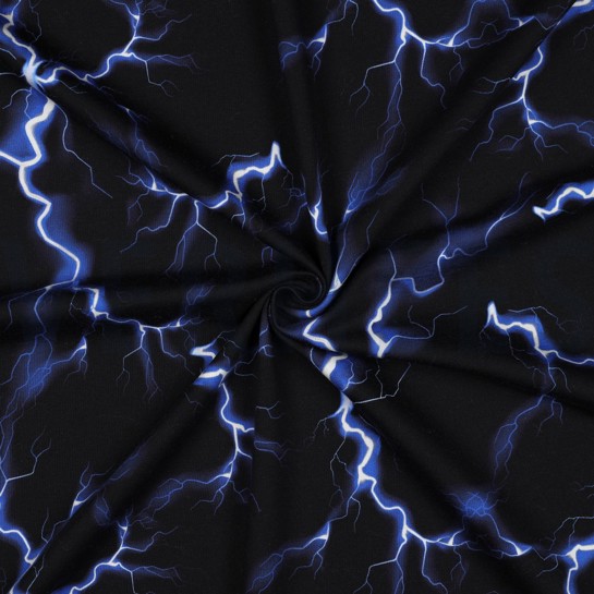 FRENCH TERRY DIGITAL ÉCLAIRS NOIR #7