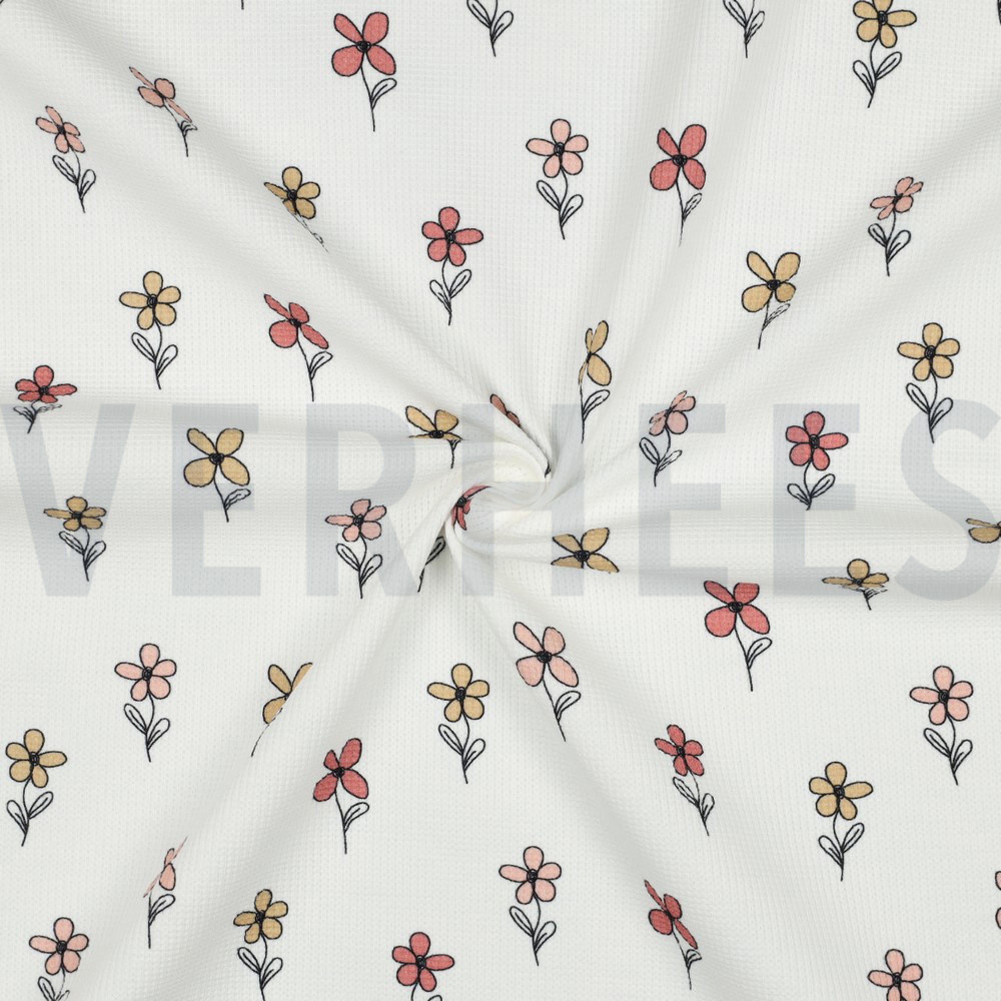 WAFELJERSEY BLOEMEN BORDEAUXROOD (high resolution) #3